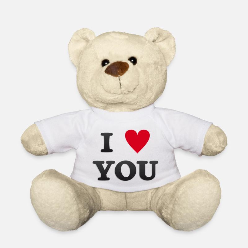 Ich liebe dich - Teddy - Weiß