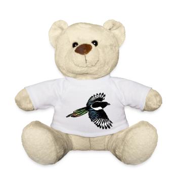 Magpie / Magpie Design 2 - Teddy Bear - white - Front