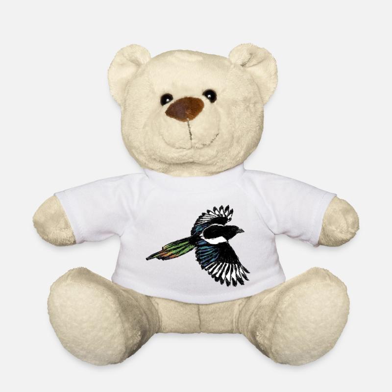 Elster / Magpie Design 2 - Teddy - Weiß