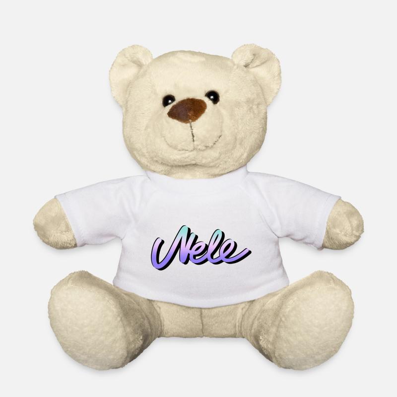 nele vorname name graffiti tag schreibschrift bunt - Teddy - Weiß