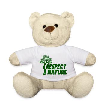 Respectez la nature - Nounours - blanc - Devant