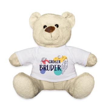 Bruder großer Big Brother Kleinkind Kids Kid - Teddy - Weiß - Vorne
