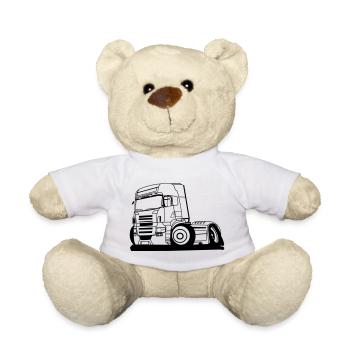 Camion Brummi - Nounours - blanc - Devant