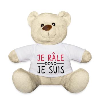 je râle donc je suis - Nounours - blanc - Devant