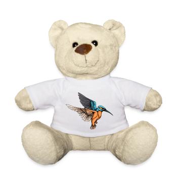 martin-pêcheur - Nounours - blanc - Devant