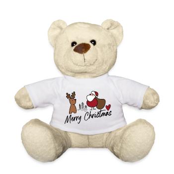 Noël - Nounours - blanc - Devant