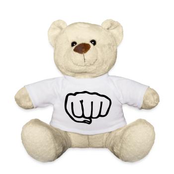Karaté poing transparent vectra - Nounours - blanc - Devant