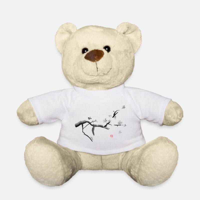 Sakura, les fleurs de cerisier - Nounours - blanc