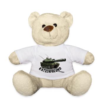 Katzenfreund - Panzer - Teddy - Weiß - Vorne