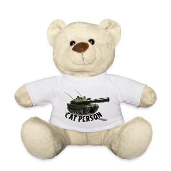 Cat person - Tank - Teddy - Weiß - Vorne