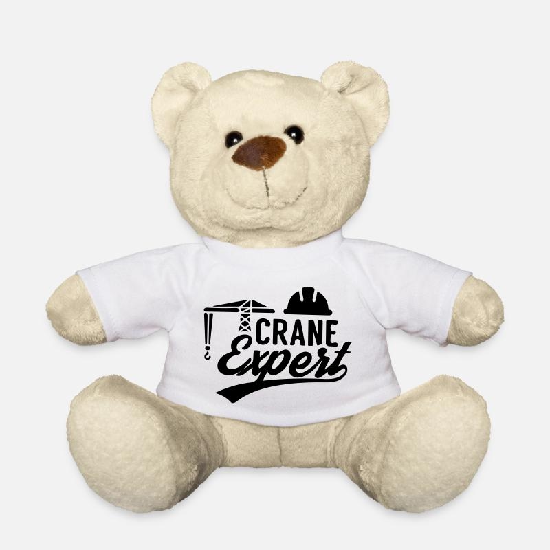 Kranexperte Kranführer Kranführer Krane - Teddy - Weiß