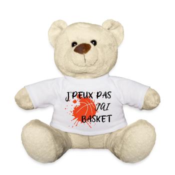 Ich kann nicht basketball, ich kann nicht basketball. - Teddy - Weiß - Vorne