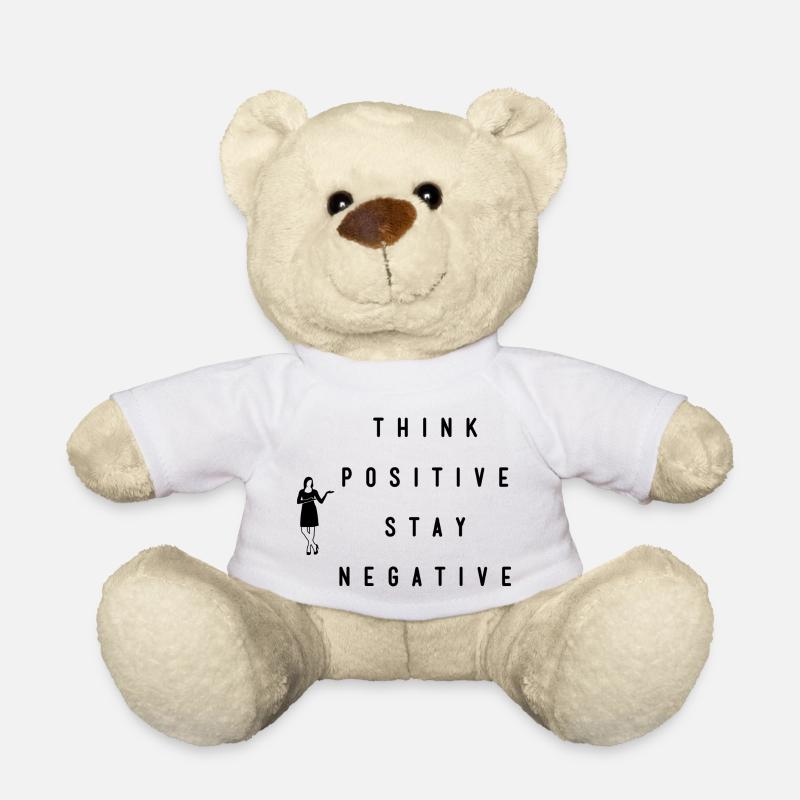Think positive stay négatifs - Nounours - blanc