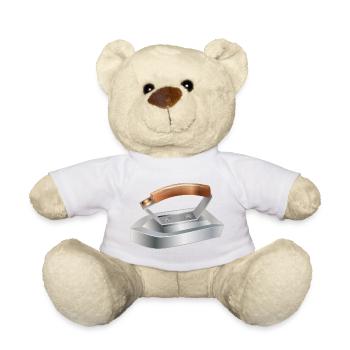 antique iron for nostalgic feelings - Teddy Bear - white - Front