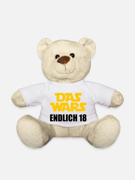 18. Geburtstag Das wars Endlich 18 - Teddy - Weiß