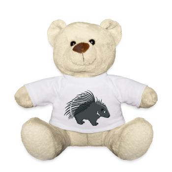 Stachelschwein - Teddy - Weiß - Vorne