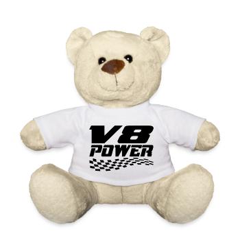 V8 - Teddy Bear - white - Front