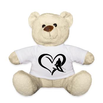 Ski Skiing Après-Ski - Teddy Bear - white - Front