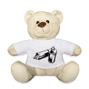Spraycans | Graphitti | Spray can | Sprayer | Day - Teddy Bear - white - Front