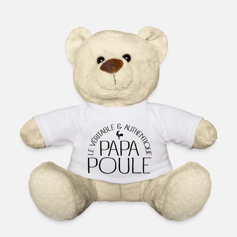 Papa Poule - Nounours - blanc