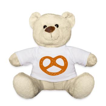 Bake Pretzel Baker Baker Template Symbols - Teddy Bear - white - Front