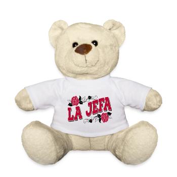 La Jefa Funny Spanish Boss Babe Saying - Teddy Bear - white - Front