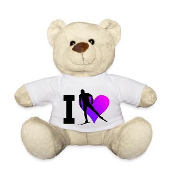 Classique masculine de patinage de fond - Nounours - blanc - Devant