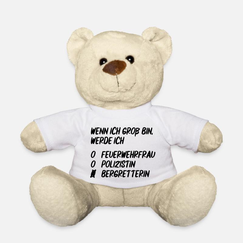 Ich werde Bergretterin - Teddy - Weiß