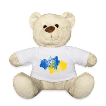 Ukraine Map - Teddy Bear - white - Front