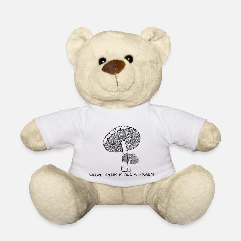 Psychedelic / psychedelic mushrooms - Teddy Bear - white