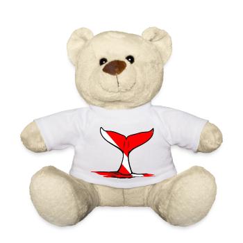 Wal Flosse von Scuba.Style - Teddy - Weiß - Vorne