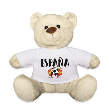 Spanien Fußball Trikot Spanische Flagge - Teddy - Weiß - Vorne