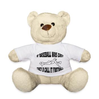 Baseball Baseballliebhaber Baseballspiel Geschenk - Teddy - Weiß - Vorne