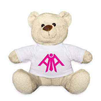 Rosa T-Shirt Girl Gamer Cyber Punk Fluo Angel A.I. - Teddy - Weiß - Vorne