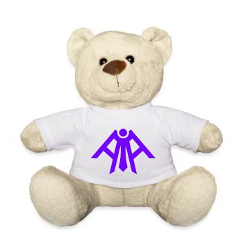 Aristocratic Purple Cyberpunk Gamer Future T shirt - Teddy Bear - white - Front