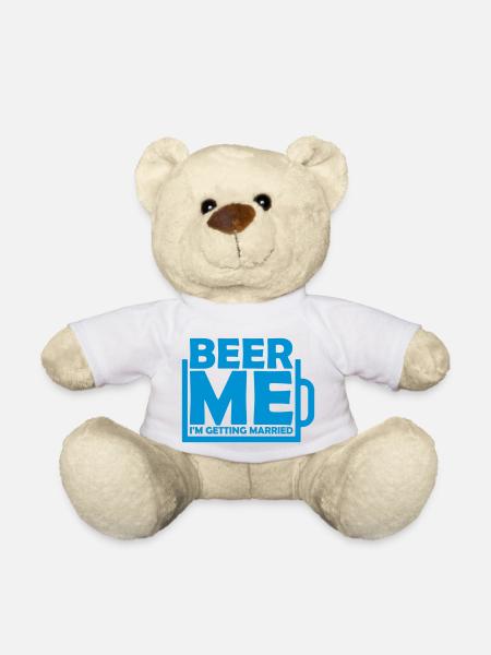 Beer Me Getting Married - Teddy - Weiß
