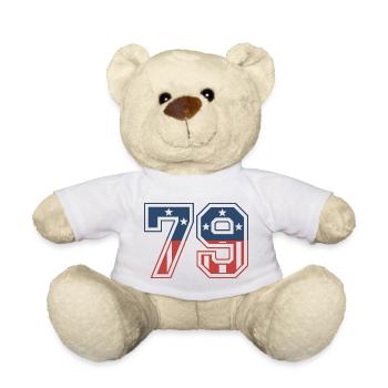 Nummer 79 USA - Teddy - Weiß - Vorne