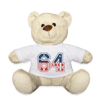 Nummer 64 USA - Teddy - Weiß - Vorne