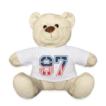 Numéro 97 États-Unis - Nounours - blanc - Devant