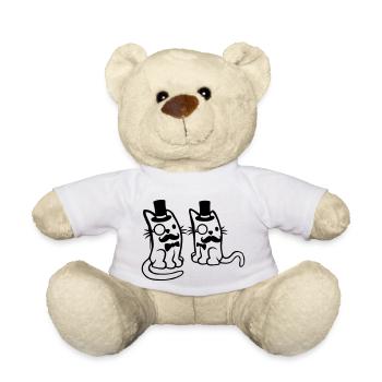 Équipe des amis de Sir Cats - Nounours - blanc - Devant
