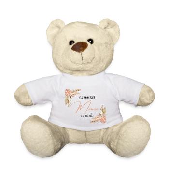 élu meilleure mamie du monde - Nounours - blanc - Devant