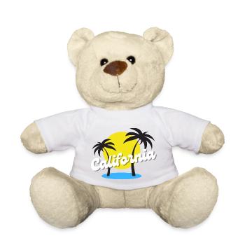 Palmen Kalifornien Urlaub - Teddy - Weiß - Vorne