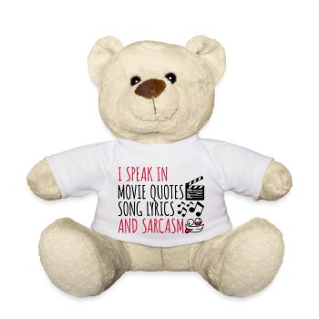 speak lyrics and sarcasm - Teddy - Weiß - Vorne