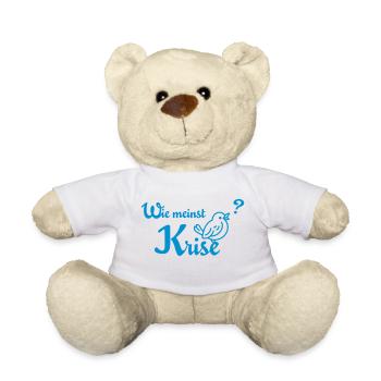 Wie meinst Krise, Spatzl? - Teddy - Weiß - Vorne