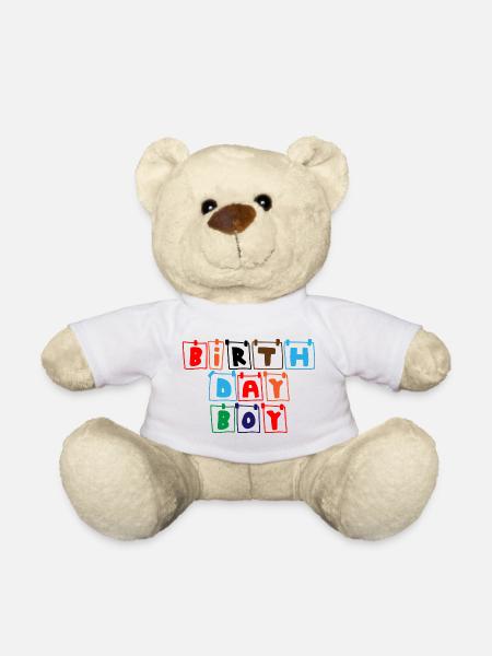 Geburtstagskind Farbe Banner - Teddy - Weiß