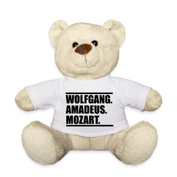 Wolfang Amadeus Mozart - Teddy - Weiß - Vorne
