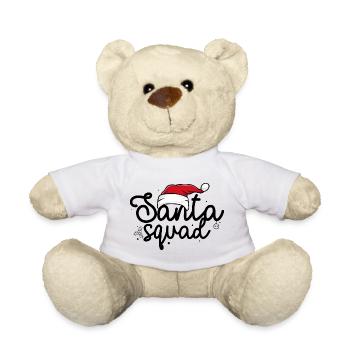 Festliche Weihnachtsmannmütze Silhouette - Teddy - Weiß - Vorne