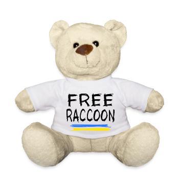 UKRAINE Waschbär-meme oblast Ukrainer Kherson - Teddy - Weiß - Vorne