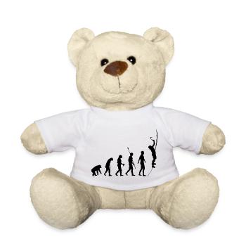 Évolution humaine, escalade sur glace, grimpeurs sur glace - Nounours - blanc - Devant