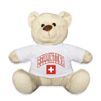 Bellinzone suisse drapeau - Nounours - blanc - Devant